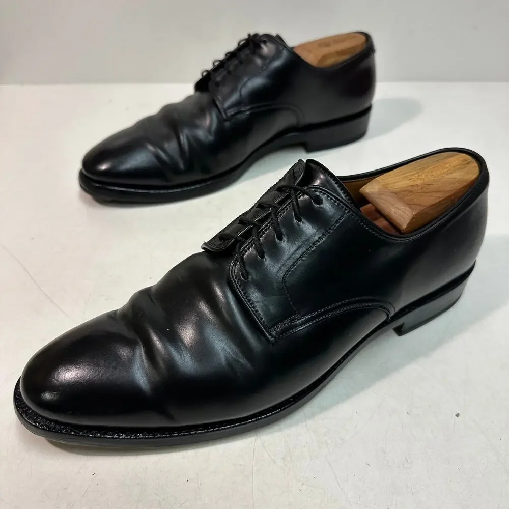 NEW HEELS Crockett & Jones Black Shell Cordovan Derby England UK 10 D US 11 C